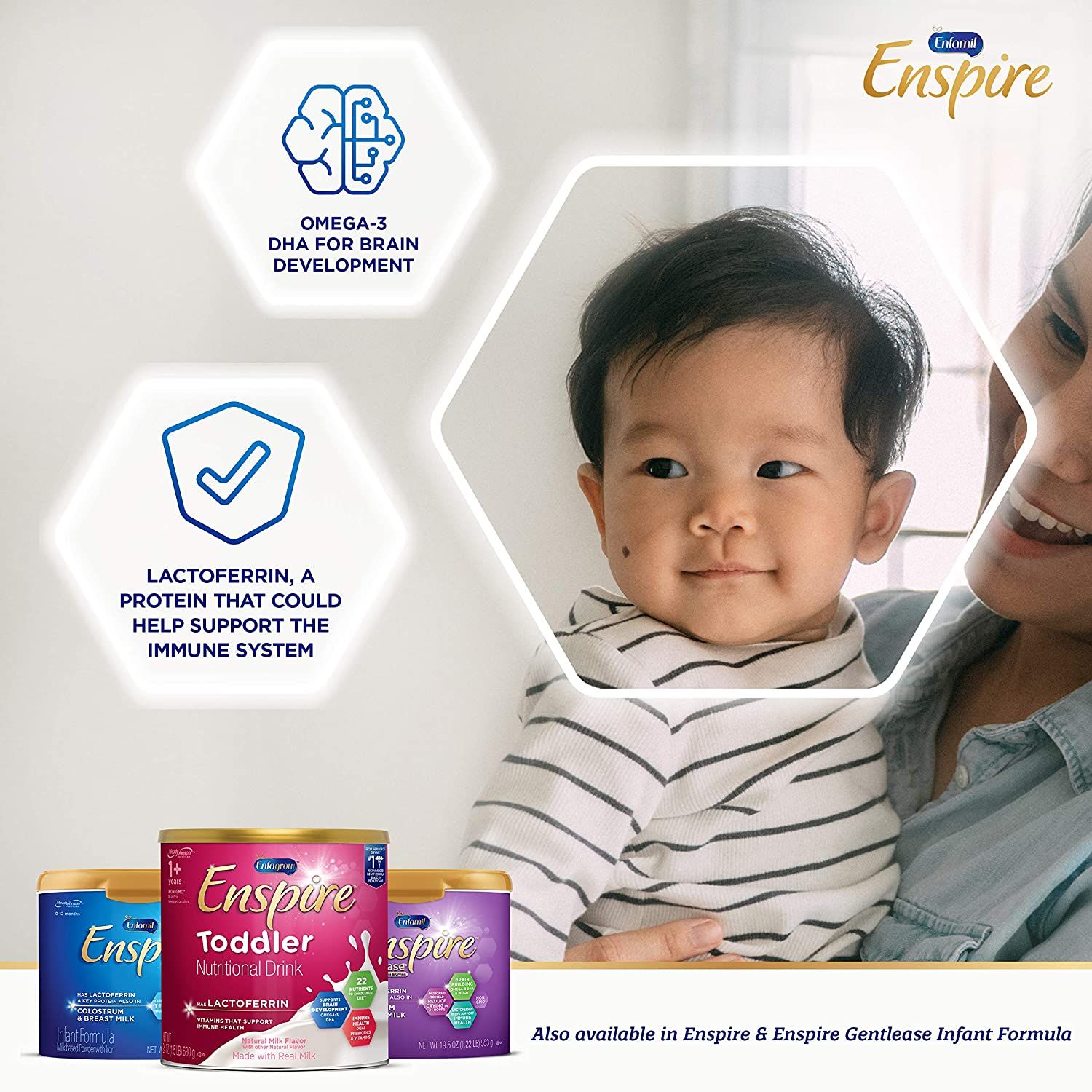 Sữa Enfagrow Enspire Toddler Lactoferin Cho Bé Từ 1 – 3 Tuổi 680g
