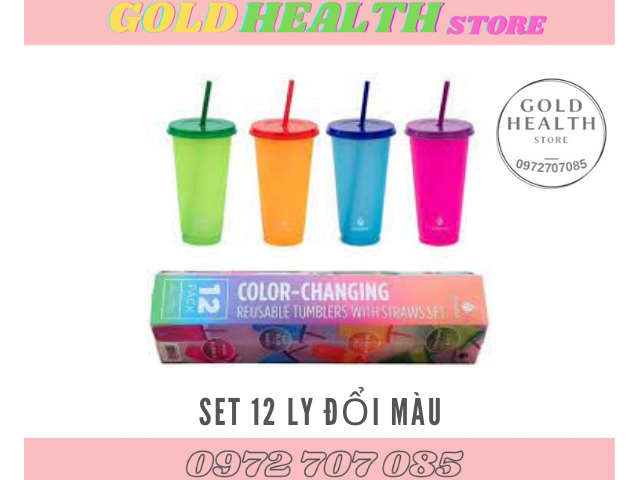 Set 12 Ly Đổi Màu