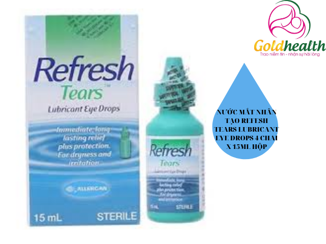 NƯỚC MẮT NHÂN TẠO REFESH TEARS LUBRICANT EYE DROPS 4 CHAI X 15ML HỘP