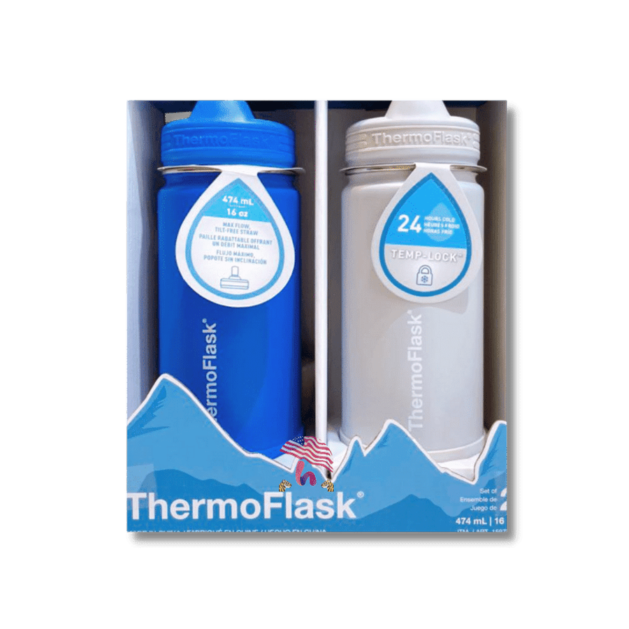 Set Bình giữ nhiệt Thermoflask Mỹ chính hãng dung tích 475ml