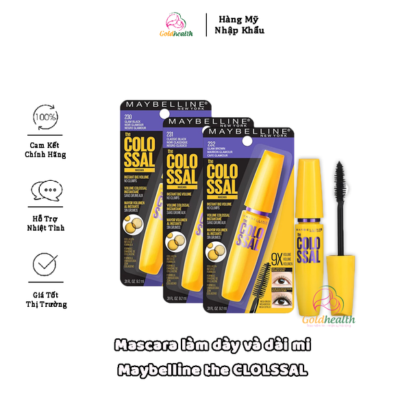  Chuốt Mi Mascara Maybelline The Colossal Volume 9x 