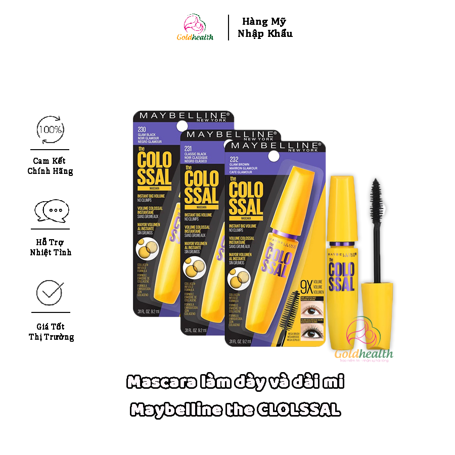  Chuốt Mi Mascara Maybelline The Colossal Volume 9x 