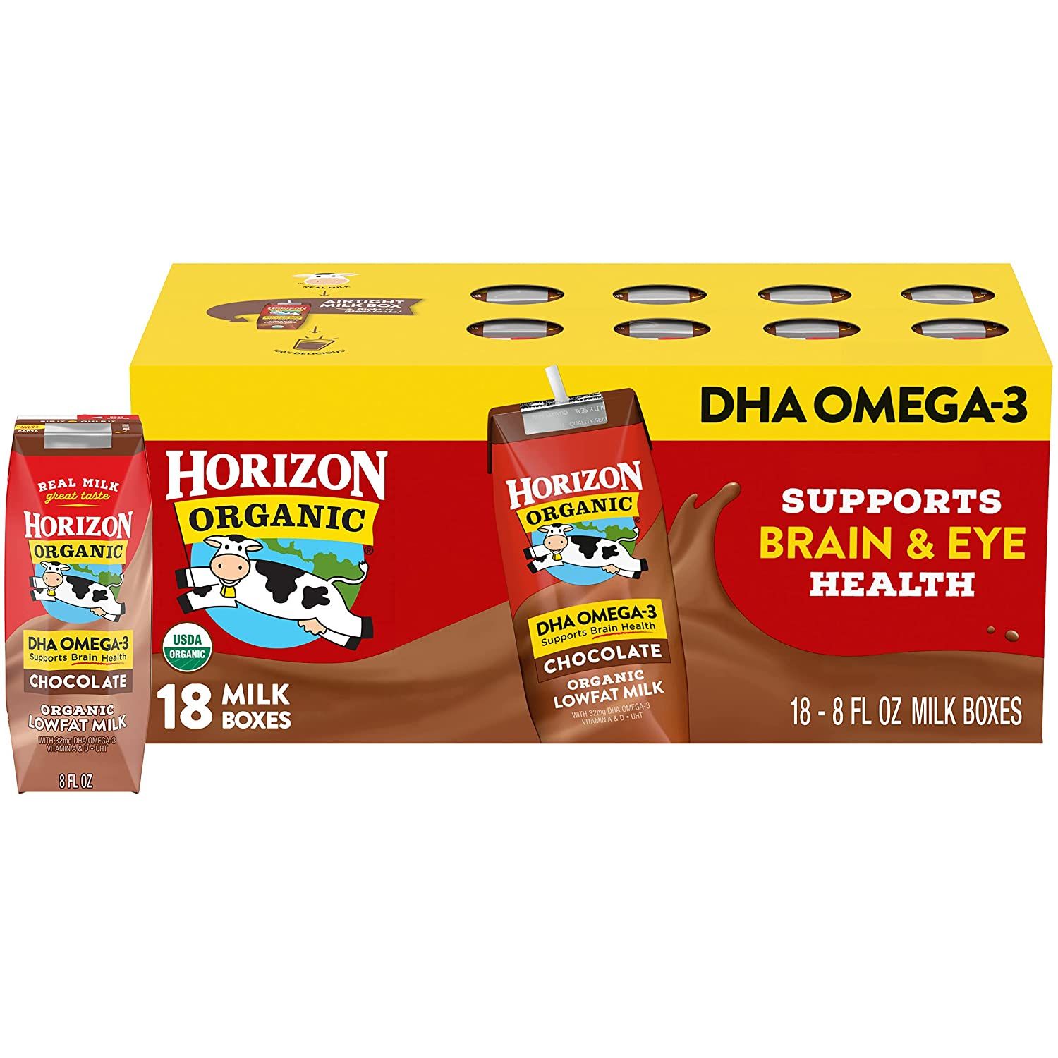 Sữa Tươi Hữu Cơ Socola Dha Horizon Organic (18 Hộp/Thùng * 236ml)