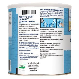Sữa Bột Hữu Cơ Organic Earth’S Best Từ 1 Tuổi Trở Lên - 658G