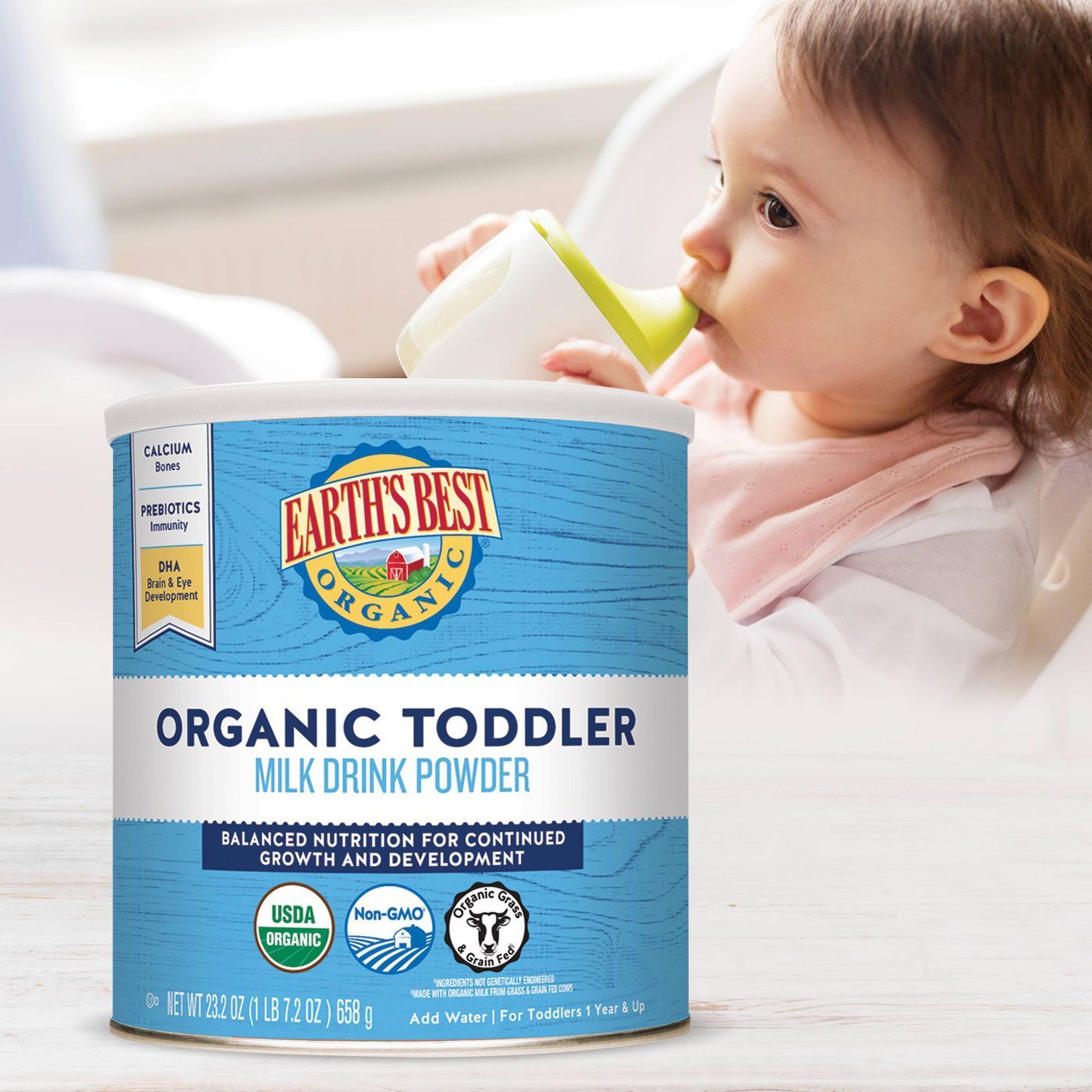 Sữa Bột Hữu Cơ Organic Earth’S Best Từ 1 Tuổi Trở Lên - 658G