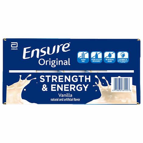 Sữa Ensure Nước Hương Vani Ensure Original Vanilla 237ml Thùng 30 chai_Mỹ