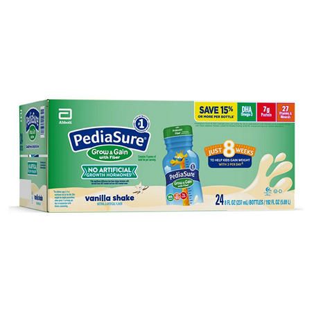  Sữa Nước Pediasure Grow & Grain Fiber Nắp xanh 237ml (thùng 24) 