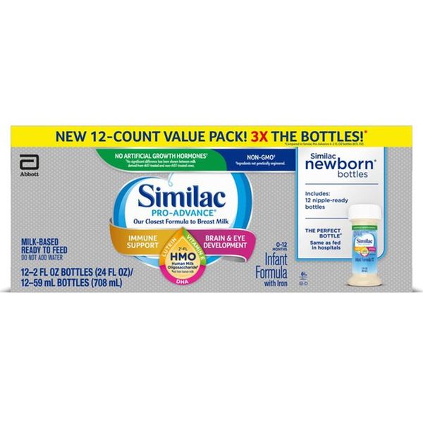  Sữa Nước Similac Pro – Advance HMO Non – GMO Cho Trẻ Sơ Sinh lốc 12 x 59ml của Mỹ 