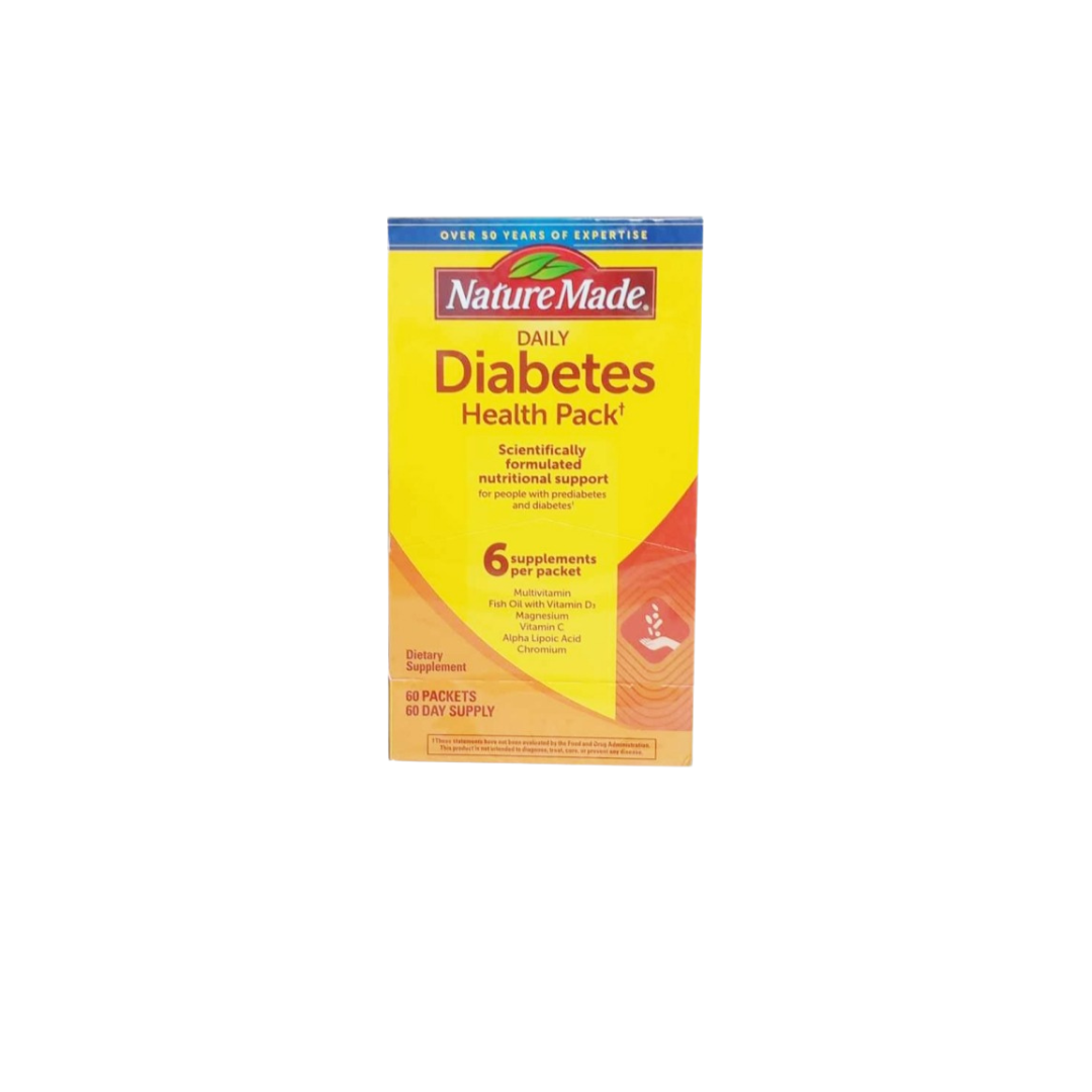 Viên uống giúp điều hòa đường huyết Nature Made Diabetes Health Pack 60 gói