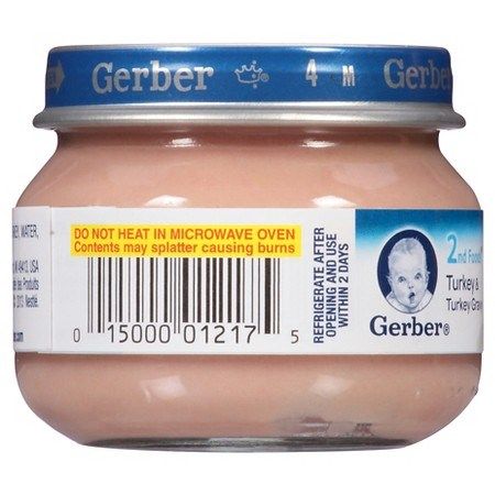  Thịt Nghiền Gerber Thịt Gà Tây Và Nước Sốt Gà Tây 2.5oz_71g 