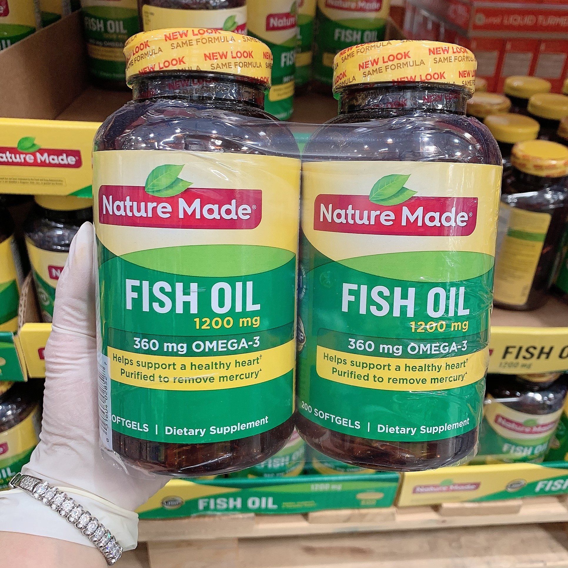 Dầu Cá Nature Made Fish Oil Omega-3 1200mg_200 Viên Của Mỹ