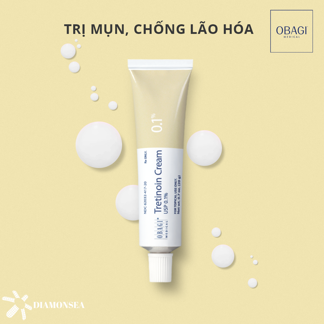 Kem Trị Mụn, Nám Thâm, Chống Lão Hóa Da Obagi Tretinoin Cream 0.1%