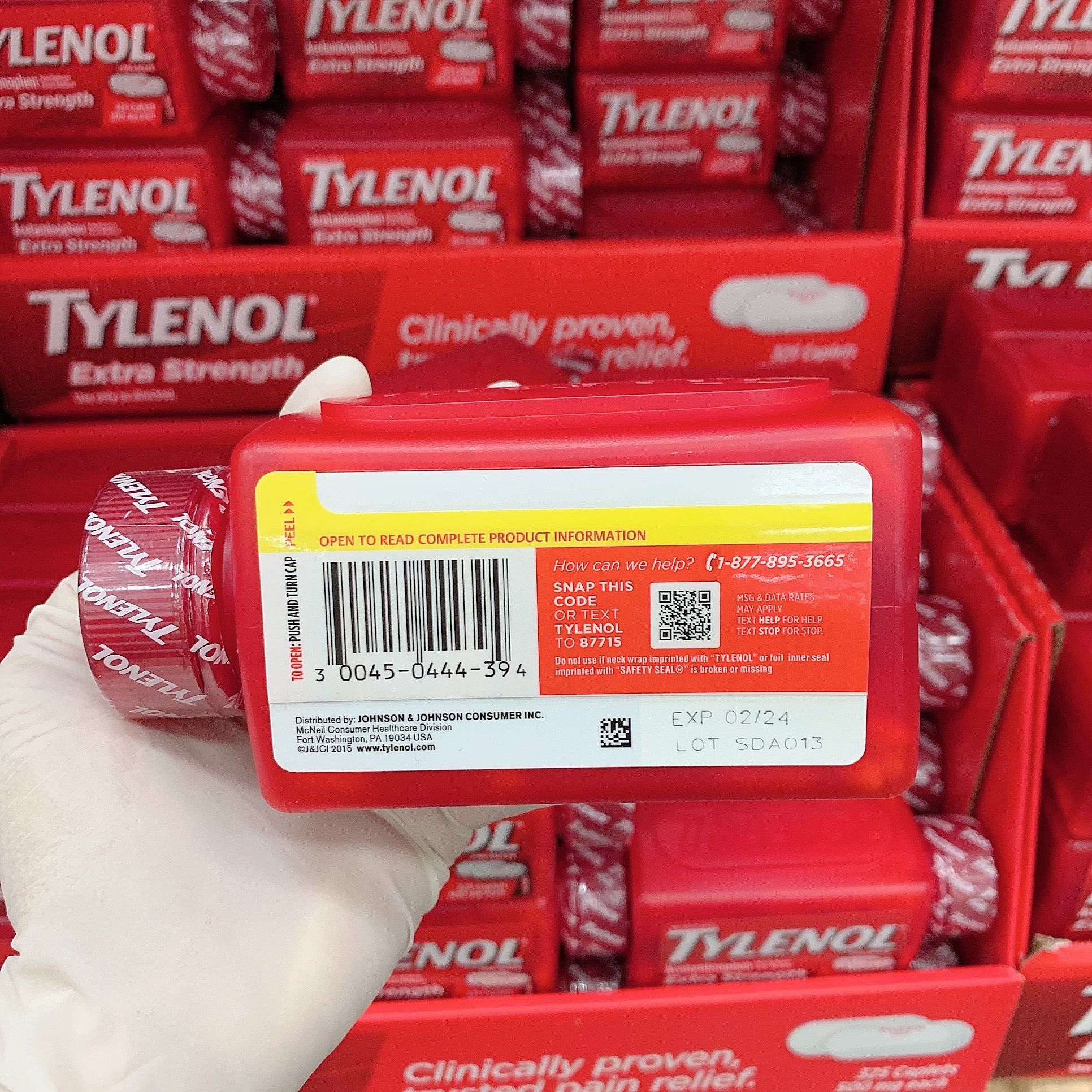 Thuốc Giảm Đau Và Hạ Sốt Tylenol Acetaminophen Extra Strength 500mg 225 Viên_Mỹ