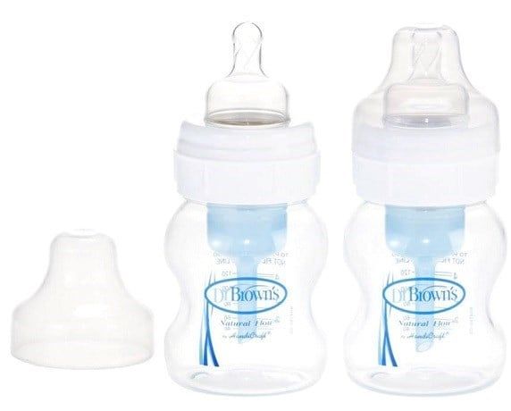 Set 2 bình sữa Dr Brown Cổ rộng 120ml