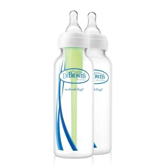 Set 3 Bình sữa Dr Brown option cổ nhỏ 4 oz (120ml) và 8oz (240ml)