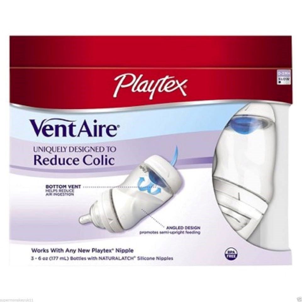Set 3 bình sữa Playtex Cổ rộng 9oz (266ml)