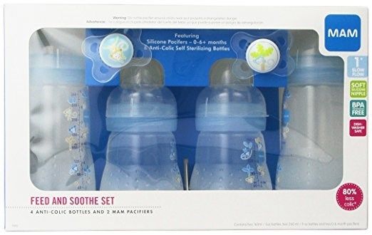 Set Quà Tặng Bình sữa Mam (6 Món) Cho Bé