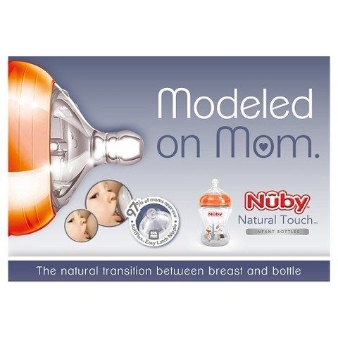 Bình Sữa Nuby Natural Touch Cổ rộng 9oz(270ml)