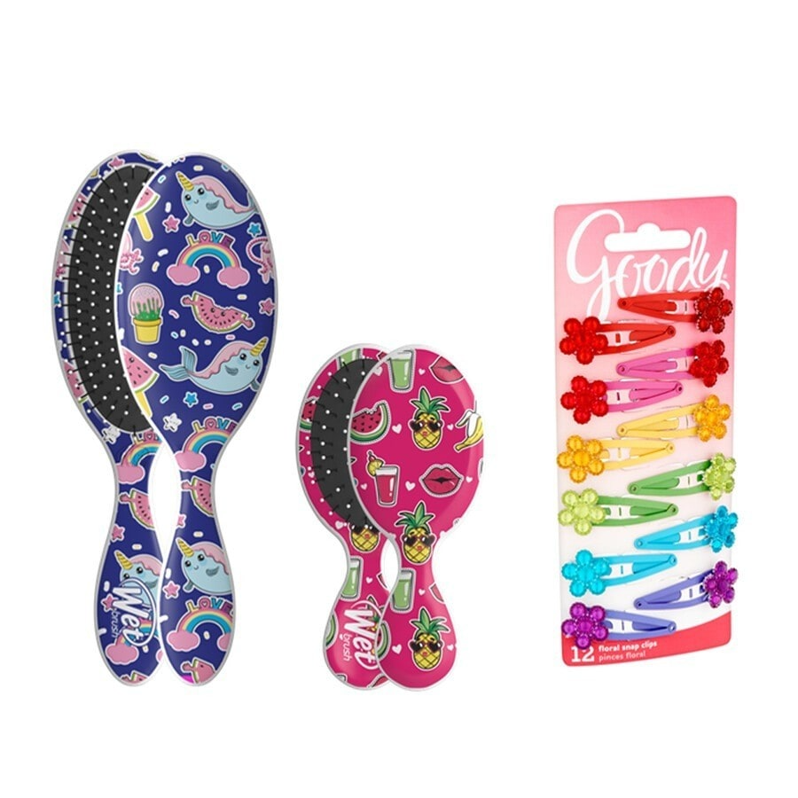 Set Lược Gỡ Rối Và Massage Da Đầu Wet Brush + Goody