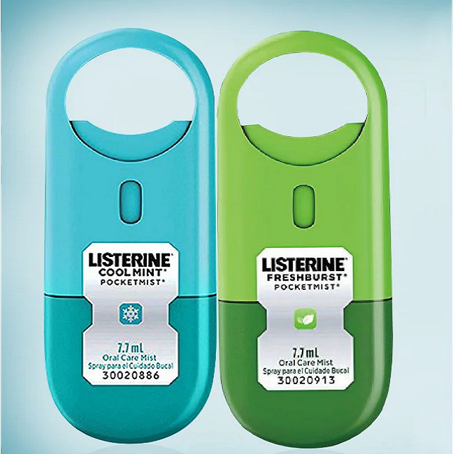 Set 1 Xịt thơm miệng Listerine Pocket Mist 7.7ml