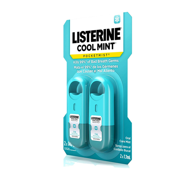  Set 2 Xịt thơm miệng Listerine Pocket Mist 7.7ml 