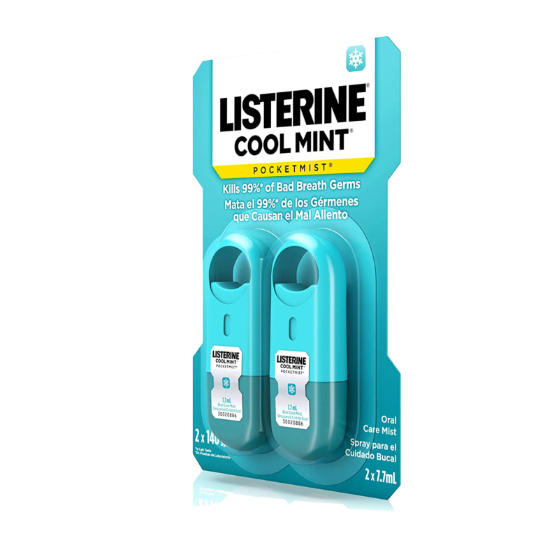 Set 2 Xịt thơm miệng Listerine Pocket Mist 7.7ml