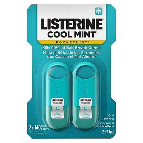 Set 2 Xịt thơm miệng Listerine Pocket Mist 7.7ml