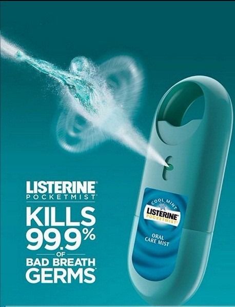 Set 2 Xịt thơm miệng Listerine Pocket Mist 7.7ml