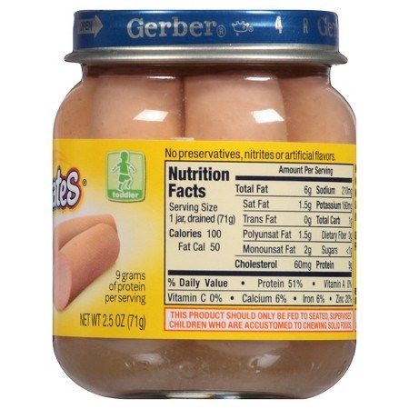 Xúc Xích Gerber Gà Tây 2.5oz_71g