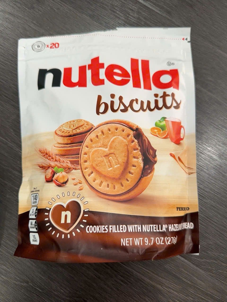 Hộp bánh quy Nutella Biscuits - 4 bịch/20 cái