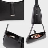  Túi đeo chéo da nữ thời trang cao cấp YUUMY Seasand YN229DS màu đen safiano 
