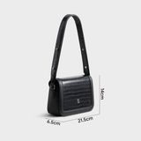  Túi đeo vai da nữ thiết kế tối giản hiện đại YUUMY Seasand YN221D màu đen 