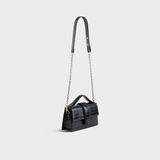  Túi đeo chéo da nữ nắp gập sành điệu Yuumy Seasand YN208D màu đen 