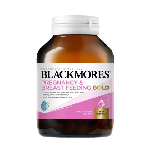 Blackmores Viên Uống Bổ Sung Vitamin Tổng Hợp Cho Mẹ Bầu Pregnancy Gold 120 Viên