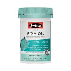 Swisse Viên Uống Dầu Cá Cho Bé Kids Fish Oil 60 Viên