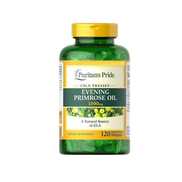 Puritan's Pride Viên Uống Tinh Dầu Hoa Anh Thảo Evening Primrose Oil 1300 mg With GLA 120 Viên