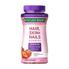 Nature's Bounty Kẹo Dẻo Đẹp Da Tóc Móng Hair Skin Nails Gummies 230 Viên