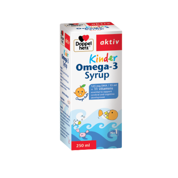 Doppelherz Siro Bổ Não Cho Trẻ Kinder Omega-3 Syrup 250ml