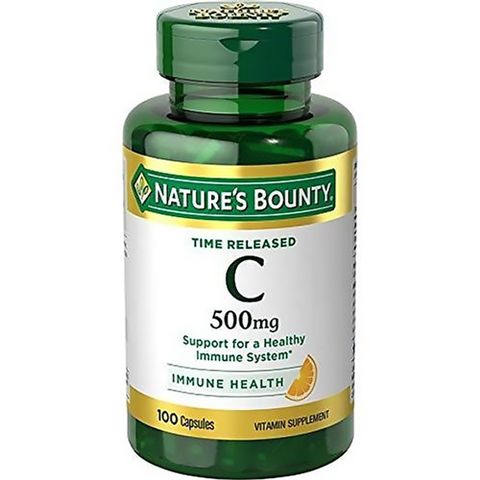Nature's Bounty Viên Uống Vitamin C Immune Health 500mg 100 Viên