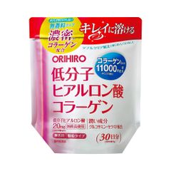 Orihiro Bột Collagen 11000mg Hyaluronic Acid Tăng Độ Đàn Hồi Căng Bóng Chống Lão Hóa Da 180g