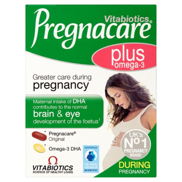 Vitabiotics Vitamin Bà Bầu Pregnacare Plus Omega-3 56 Viên