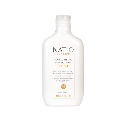 Natio Lotion Dưỡng Ẩm Chống Nắng SPF 50+ Suncare Moisturising Sun Lotion SPF 50+ 200ml