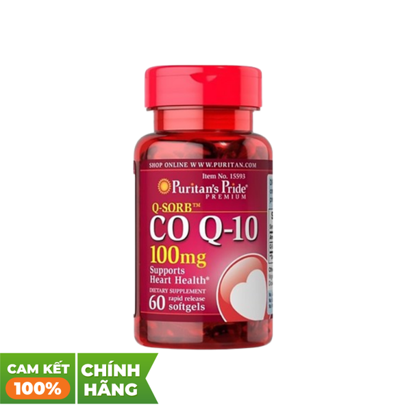 Puritan's Pride Viên Uống Hỗ Trợ Tim Mạch Coq10 100mg