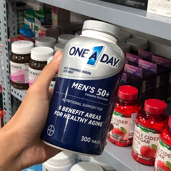 Viên Uống Vitamin Tổng Hợp Nam Trên 50 Tuổi One A Day Men’s Multivitamin 50+ Mỹ 300 Viên