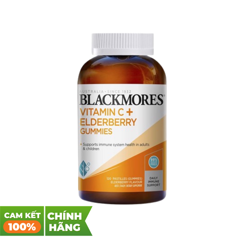 Blackmores Kẹo Dẻo Tăng Cường Vitamin C Hương Elderberry 120 Viên