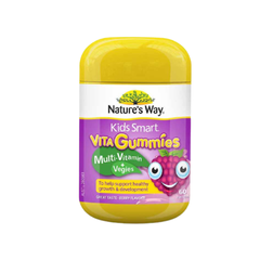 Nature's Way Kẹo Dẻo Bổ Sung Vitamin Tổng Hợp Từ Rau Quả Vị Berry Kids Smart Vita Gummies 60 Viên