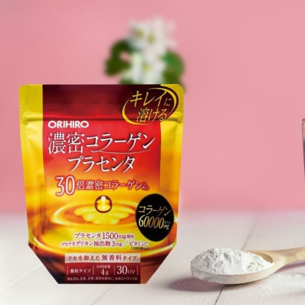 Orihiro Bột Collagen Nhau Thai Heo 60000mg 120g