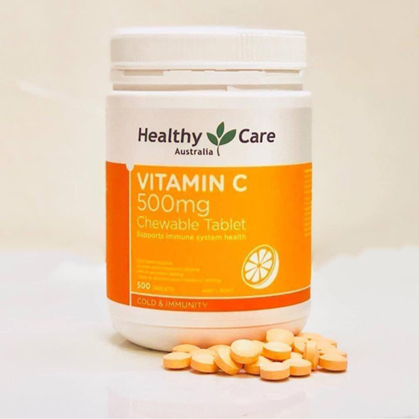 Healthy Care Viên Nhai Mềm Bổ Sung Vitamin C 500 Viên
