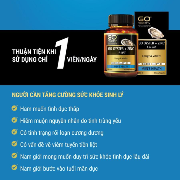 Combo Tăng Cường Sinh Lực 2 - Tinh Chất Hàu Go Healthy, Bao Cao Su Sagami, Gel Bôi Titan Gold