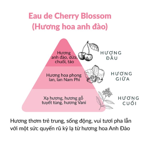 Yojo Lady Nước Hoa Vùng Kín Hương Hoa Anh Đào Quyến Rũ Cherry Blossom 5ml